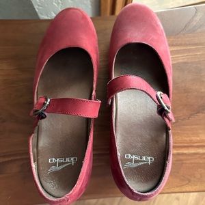 Red Dansko Mary Jane’s